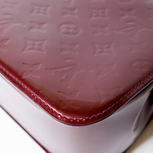 LOUIS VUITTON AMARANTE MONOGRAM VERNIS ROMAINE BAG