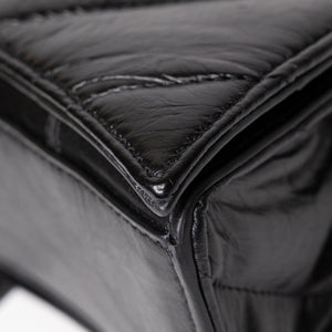 BALENCIAGA CRUSH SMALL CHAIN BAG SO BLACK