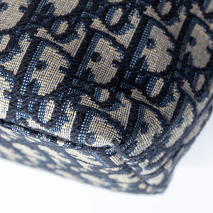 CHRISTIAN DIOR MEDIUM DIORTRAVAL NOMAD POUCH BLUE OBLIQUE
