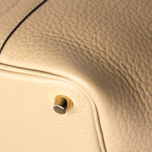HERMES PICOTIN 18 LOCK BAG CLEMENCE TRENCH GHW STAMP K