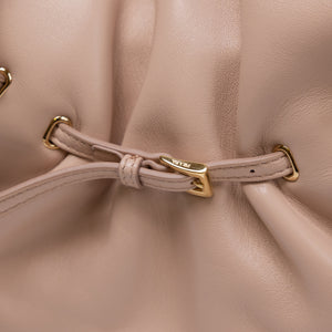 PRADA DADA SMALL NAPPA LEATHER BAG IVORY LAMBSKIN LEATHER GHW