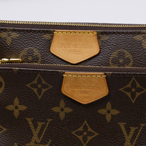 LOUIS VUITTON MULTI POCHETTE ACCESSORIES ROSE MONOGRAM CANVAS GHW