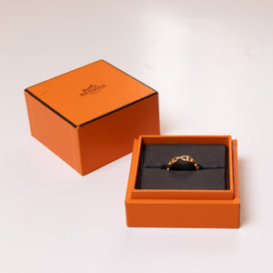 HERMES SIZE 53 CHAINE D’ANCRE ENCHAINEE PM RING SMALL MODEL ROSE GOLD