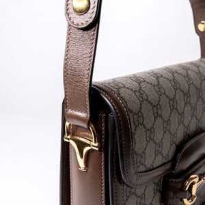 GUCCI HORSEBIT 1955 BAG GG SUPREME CANVAS GHW