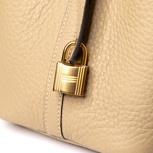 HERMES PICOTIN 18 LOCK BAG CLEMENCE TRENCH GHW STAMP K