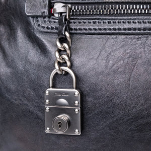 MIUMIU TOTE BAG LEATHER BLACK