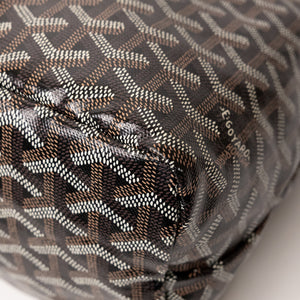 GOYARD BOHEME HOBO PM BAG GOYARDINE CANVAS BLACK SHW