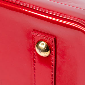 LOUIS VUITTON ALMA PM PATENT LEATHER RED GHW