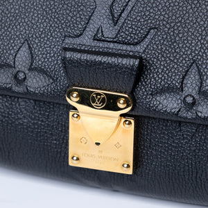 LOUIS VUITTON FAVORITE MONOGRAM EMPREINTE LEATHER BLACK GHW