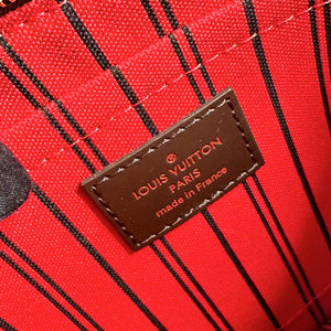 LOUIS VUITTON NEVERFULL MM DAMIER EBENE GHW