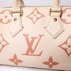 LOUIS VUITTON SPEEDY BANDOULIERE 20 CREAM / PINK GHW