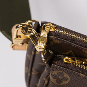 LOUIS VUITTON MULTI POCHETTE ACCESSOIRES MONOGRAM CANVAS KHAKI GHW