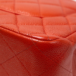 CHANEL JUMBO CLASSIC DOUBLE FLAP RED CAVIAR LEATHER GHW