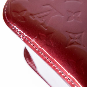 LOUIS VUITTON AMARANTE MONOGRAM VERNIS ROMAINE BAG