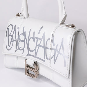 BALENCIAGA HOURGLASS XS WHITE SHW