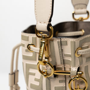 FENDI MON TRESOR MINI BUCKET BAG BEIGE GHW