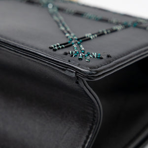 CHRISTIAN DIOR SMALL DIORAMA BLACK CALFSKIN BAG LGHW