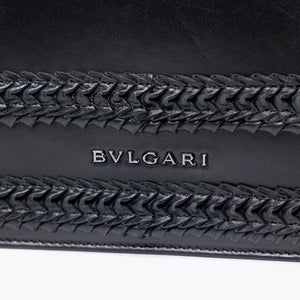 BVLGARI SERPENTI FOREVER SHOULDER BAG BLACK CALF SKIN