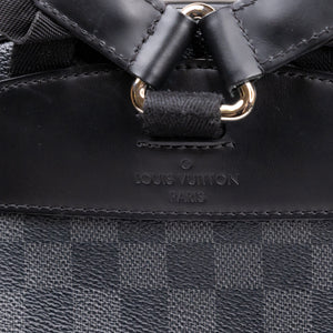 LOUIS VUITTON DAMIER GRAPHITE JOSH BACKPACK CANVAS BLACK GRAY MEN UNISEX