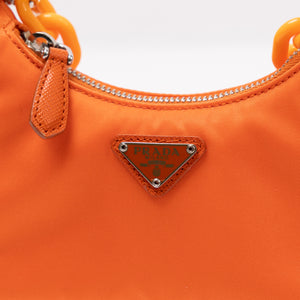 PRADA MINI HOBO NYLON ORANGE SHW