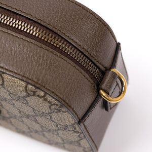 GUCCI GG SUPREME CAMERA BAG BROWN MULTICOLOURED CANVAS /LEATHER GHW