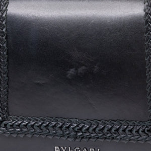 BVLGARI SERPENTI FOREVER SHOULDER BAG BLACK CALF SKIN