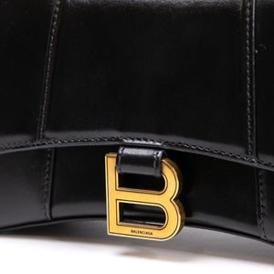 BALENCIAGA HOURGLASS XS CALFSKIN BLACK GHW
