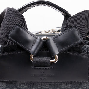 LOUIS VUITTON DAMIER GRAPHITE JOSH BACKPACK CANVAS BLACK GRAY MEN UNISEX