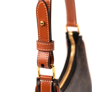 CELINE MINI AVA BAG WITH TRIOMPHE CANVAS GHW