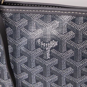 GOYARD MINI ANJOU TOTE BAG CANVAS / CALFSKIN GREY SHW