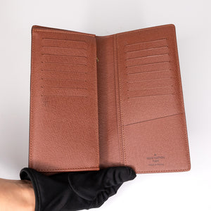 LOUIS VUITTON PORTEFEUILLE BRAZZA MONOGRAM CANVAS LONG WALLET