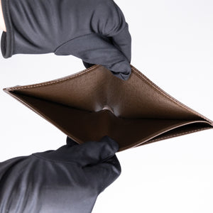 LOUIS VUITTON MULTIPLE WALLET BROWN LEATHER