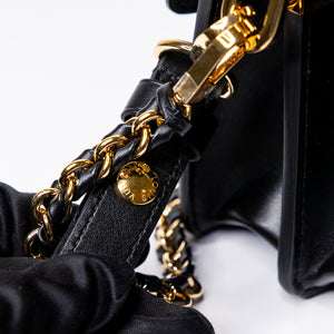LOUIS VUITTON MINI DAUPHINE BLACK EPI LEATHER GHW