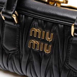 MIU MIU ARCADIE MATELASSE NAPPA BAG GHW