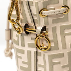 FENDI MON TRESOR MINI BUCKET BAG BEIGE GHW