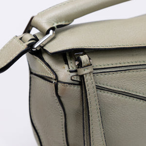 LOEWE MINI PUZZLE BAG CALFSKIN LIGHT GREEN SHW