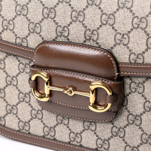 GUCCI HORSEBIT 1955 BAG GG SUPREME CANVAS GHW