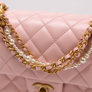 CHANEL 25B PEARL HANDLE MINI SQUARE (MICROCHIP)