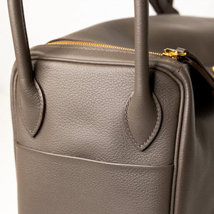 HERMES LINDY 26 EVERCOLOR GRIS ETAIN GHW STAMP Z