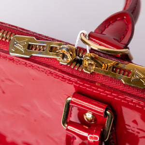 LOUIS VUITTON ALMA PM PATENT LEATHER RED GHW