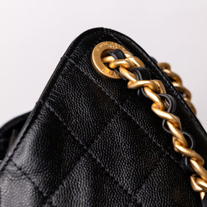CHANEL 25 MEDIUM BAG CAVIAR LEATHER GHW