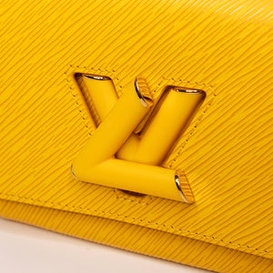 LOUIS VUITTON TWIST MM EPI LEATHER YELLOW GHW (MICROCHIP)
