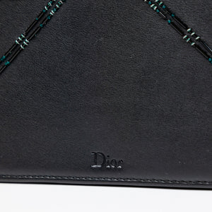 CHRISTIAN DIOR SMALL DIORAMA BLACK CALFSKIN BAG LGHW