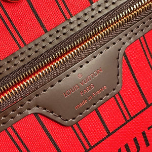 LOUIS VUITTON NEVERFULL MM DAMIER EBENE GHW