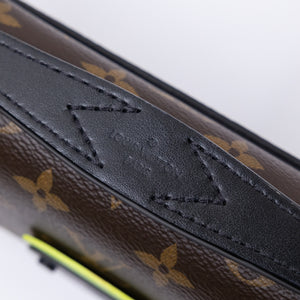 LOUIS VUITTON S LOCK SLING BAG MONOGRAM CANVAS BLACK HARDWARE