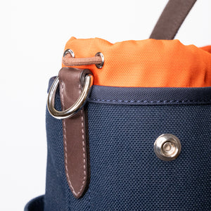 HERMES THE GROOMING BAG BLUE NAVY / FEU STAMP Z