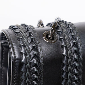 BVLGARI SERPENTI FOREVER SHOULDER BAG BLACK CALF SKIN