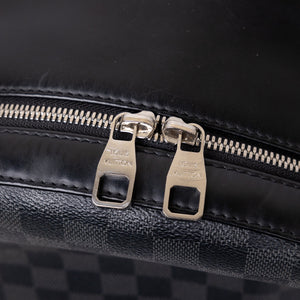 LOUIS VUITTON DAMIER GRAPHITE JOSH BACKPACK CANVAS BLACK GRAY MEN UNISEX