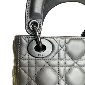 CHRISTIAN DIOR MINI LADY DIOR MATTE BLACK