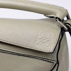 LOEWE MINI PUZZLE BAG CALFSKIN LIGHT GREEN SHW